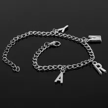 Браслеты с буквами корейская мода супер звезда ювелирные изделия крутые KPOP Bangtan Boys Jin SUGA письмо армейские браслеты для женщин 574