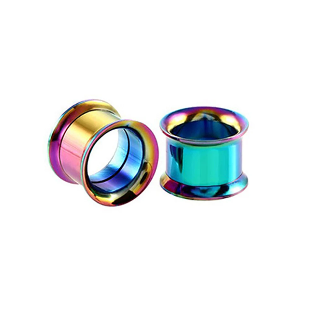 Multicolor 1 шт. 2-30 мм ушные датчики из нержавеющей стали 316L тоннели для уха пробки для пирсинга ювелирные изделия ушные растяжки расширители пробки и тоннели - Окраска металла: Multicolor