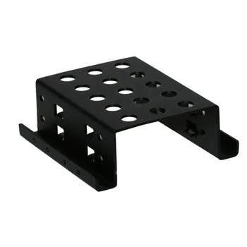 

2-Bay 3.5 Inch to 2.5 Inch Hard Drive Caddy Internal Mounting Adapter Bracket Aluminum Mobile Holder