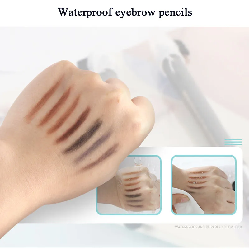 Перманентные принадлежности для макияжа Microblading Penicls для бровей длительный натуральный косметический инструмент для красоты карандаш с щеткой для бровей