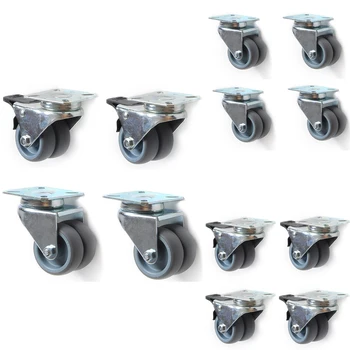 

Casters Wheels 2 Inch Heavy Duty Swivel Soft Roller for Platform Trolley Furniture Wheels