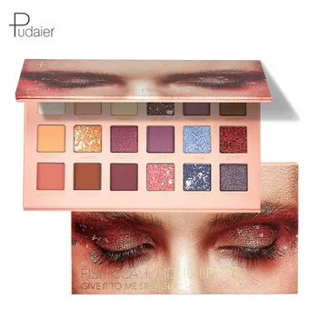 

18 Colors Glitter Glow Matte Eye Shadow Highly Pigmented Powder Palette Makeup