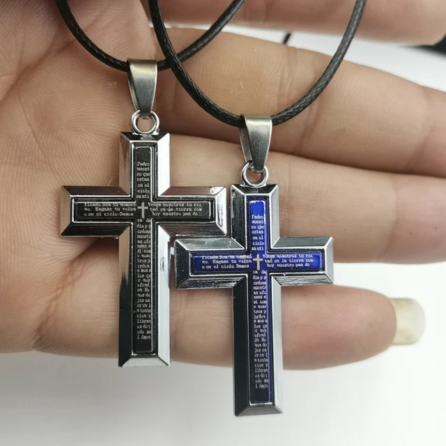 American Flag Cross Necklace | Proverbs 30:5