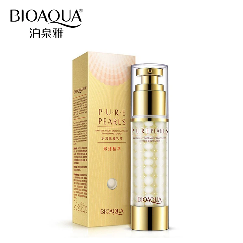 

BIOAQUA Brand Skin Care Pure Pearl Face Cream Hyaluronic Acid Deep Moisturizing Anti Wrinkle Face Care Whitening Essence Cream