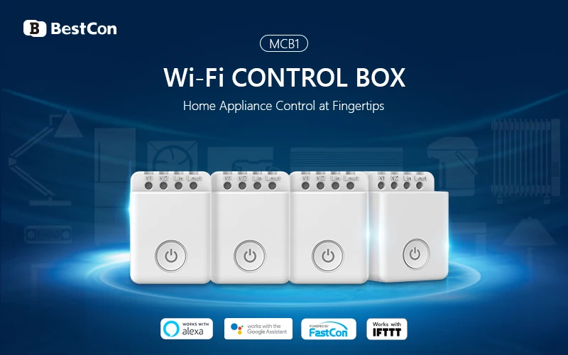 BestCon MCB1 Hot Sale Wi-Fi Remote Voice Control Switch Box-1