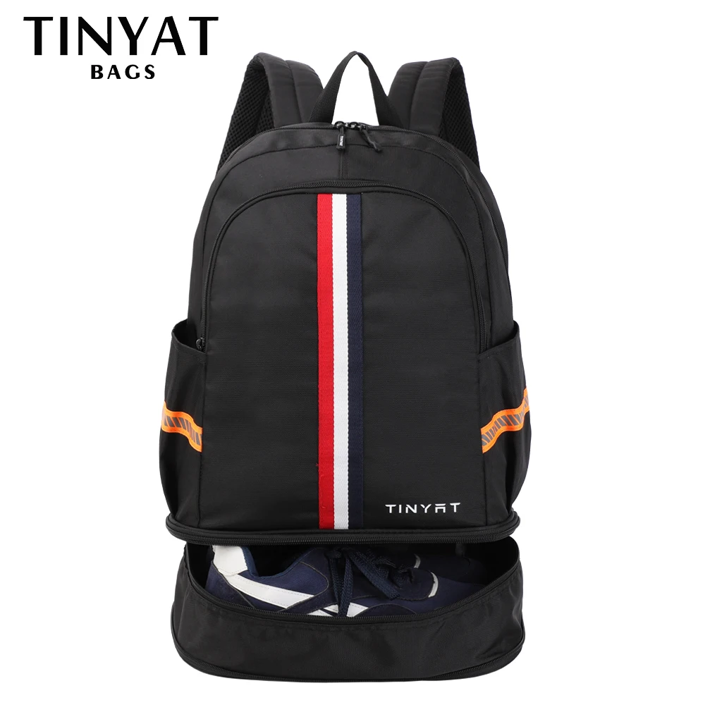 TINYTA-Mochila para hombre y mujer, bolsa para zapatos deportivos, Mochila plegable para Yoga y Fitness, Mochila escolar para niña