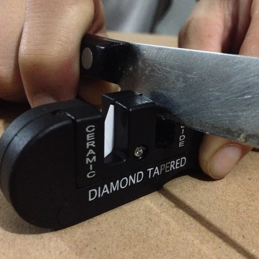 Портативный карманный складной нож точилка керамический, твердосплавный Алмазный конический полезные инструменты LL