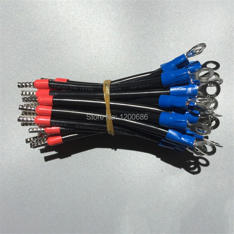 

10CM Shape RV1.25-4S VE RV 1.25 1.25-4 Insulated Fork Spade Electrical Crimp Terminal wire harness