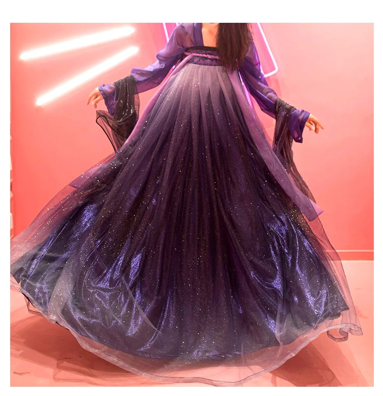 Hanfu женское китайское народное платье Wushu одежда женская одежда в старинном стиле сказочное платье в традиционном китайском стиле Одежда для женщин DL4466