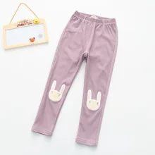 9007 Tmall подпись-три-Цвет мелких животных джинсовая ткань, похожая на штаны для детей на весну и узкие брюки для девочек, леггинсы, повседневные штаны