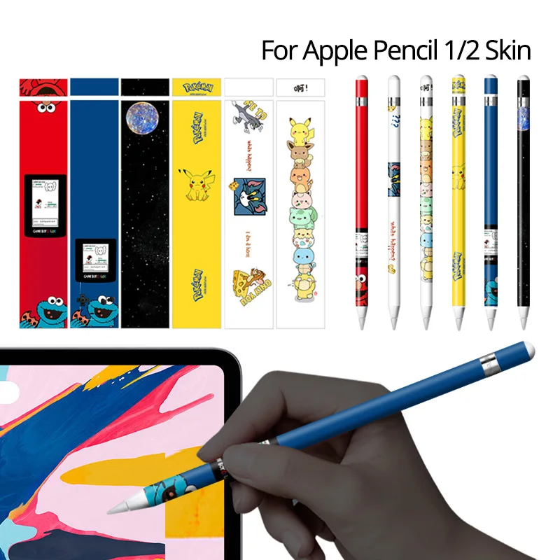 Защитная Наклейка для Apple Pencil 1 2 устойчивые к царапинам креативные наклейки без
