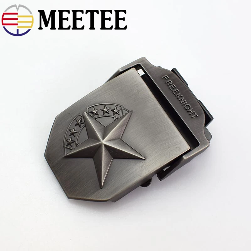 Металлический ремень Meetee шириной 3 8 см мужской тактический с пряжкой из сплава