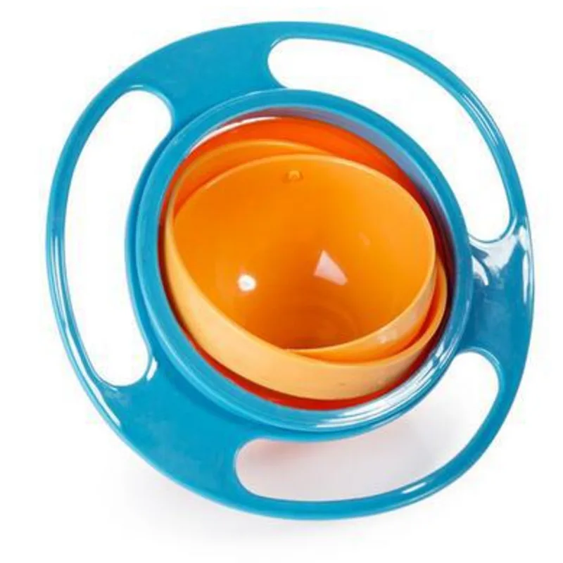 

Universal Gyro Bowl Practical Design Children Rotary Balance Novelty Gyro Umbrella 360 Rotate Spill-Proof Solid Feeding Dishes