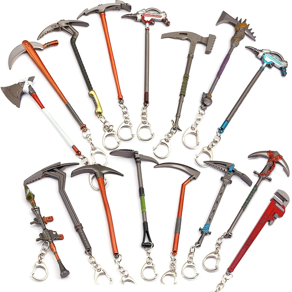 

Tactical Battle Royale Small Gun Model Toys Pickaxe Keychain for Boys Children Gifts