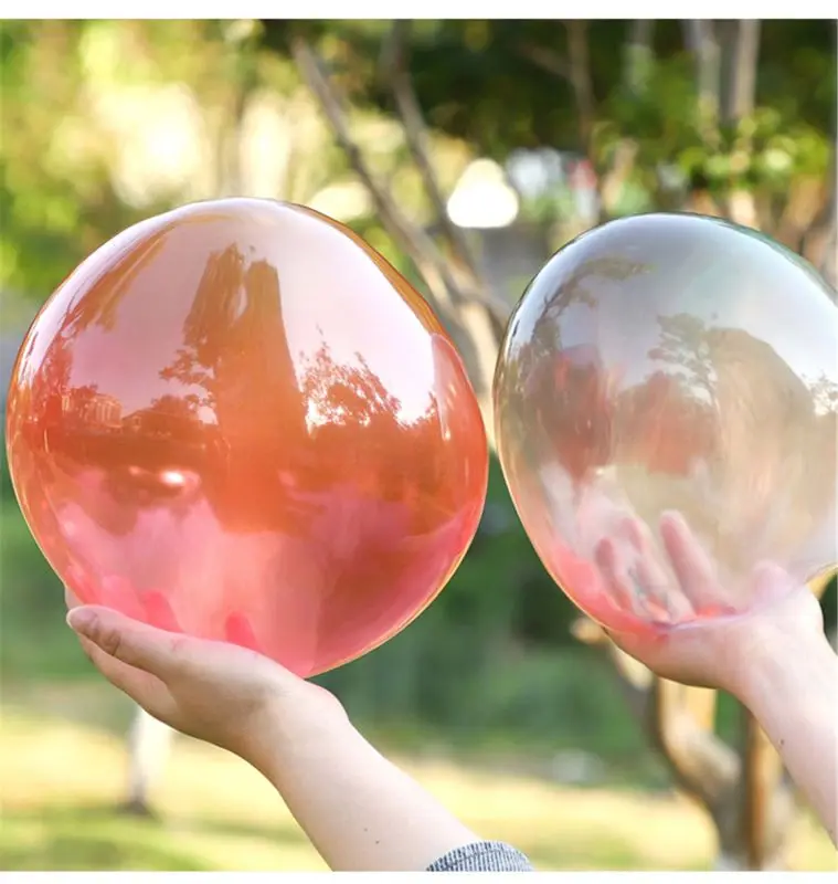 

Funny Toys Magic Bubble Glue Toy Blowing Colorful Bubble Ball Plastic Balloon Won't Burst Safe For Kids Boys Girls Gift