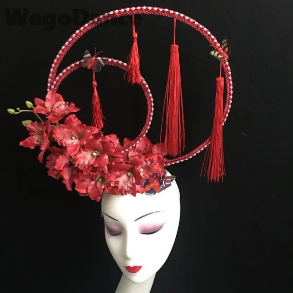 

New DIY Handmade Classical Chinese Style Show Headdress Adult Stage Hair Accessories For Women