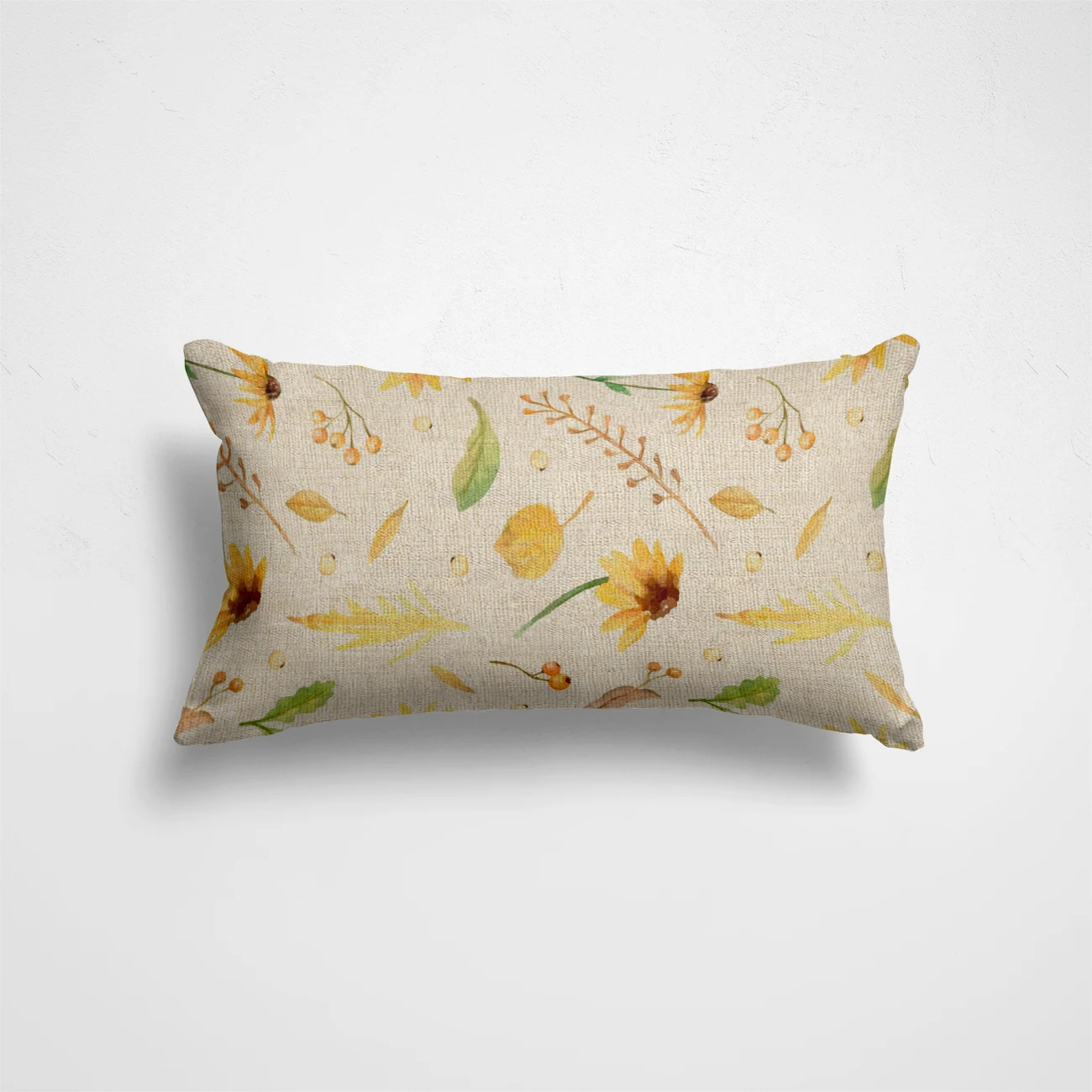 Description Picture 3 of itemFalling autumn leaves Rectangular Cushion Cover Decor Pillowcase Home Chair Outdoor Seat Furnishings Linen Pillow Cover 30x50cm