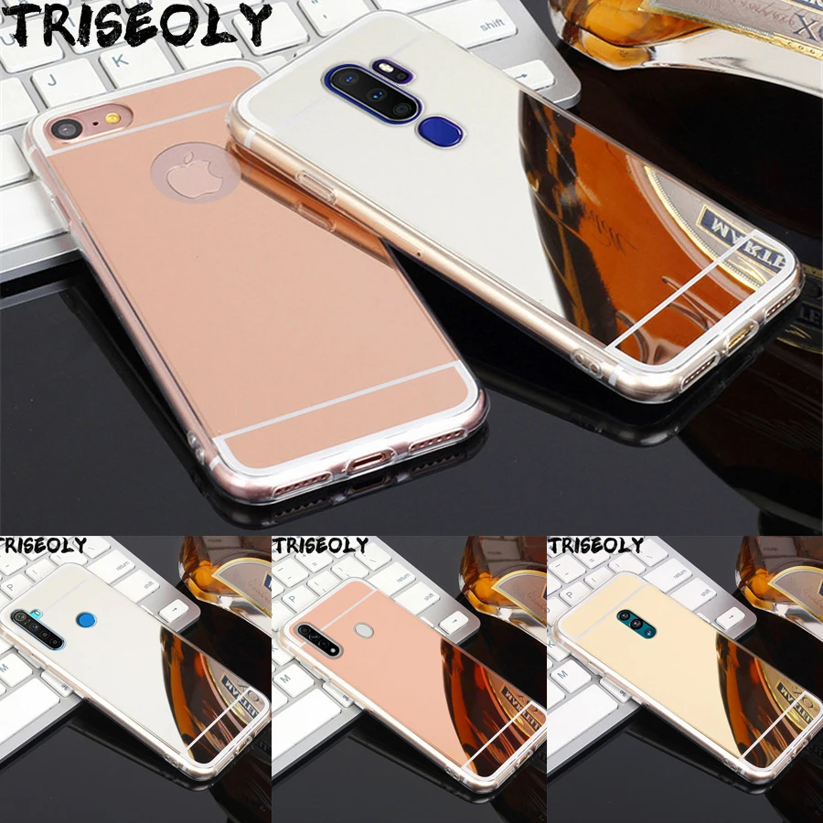 Чехол для OPPO A5 A9 2020 A11 A31 A83 A7 A1 F11 R17 Pro розовое золото задняя крышка Reno Z Realme 5 3 X из ТПУ