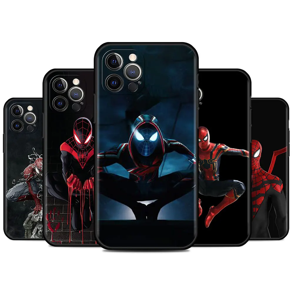 Funda de teléfono móvil Hero Spider Man para iPhone, 11, 7