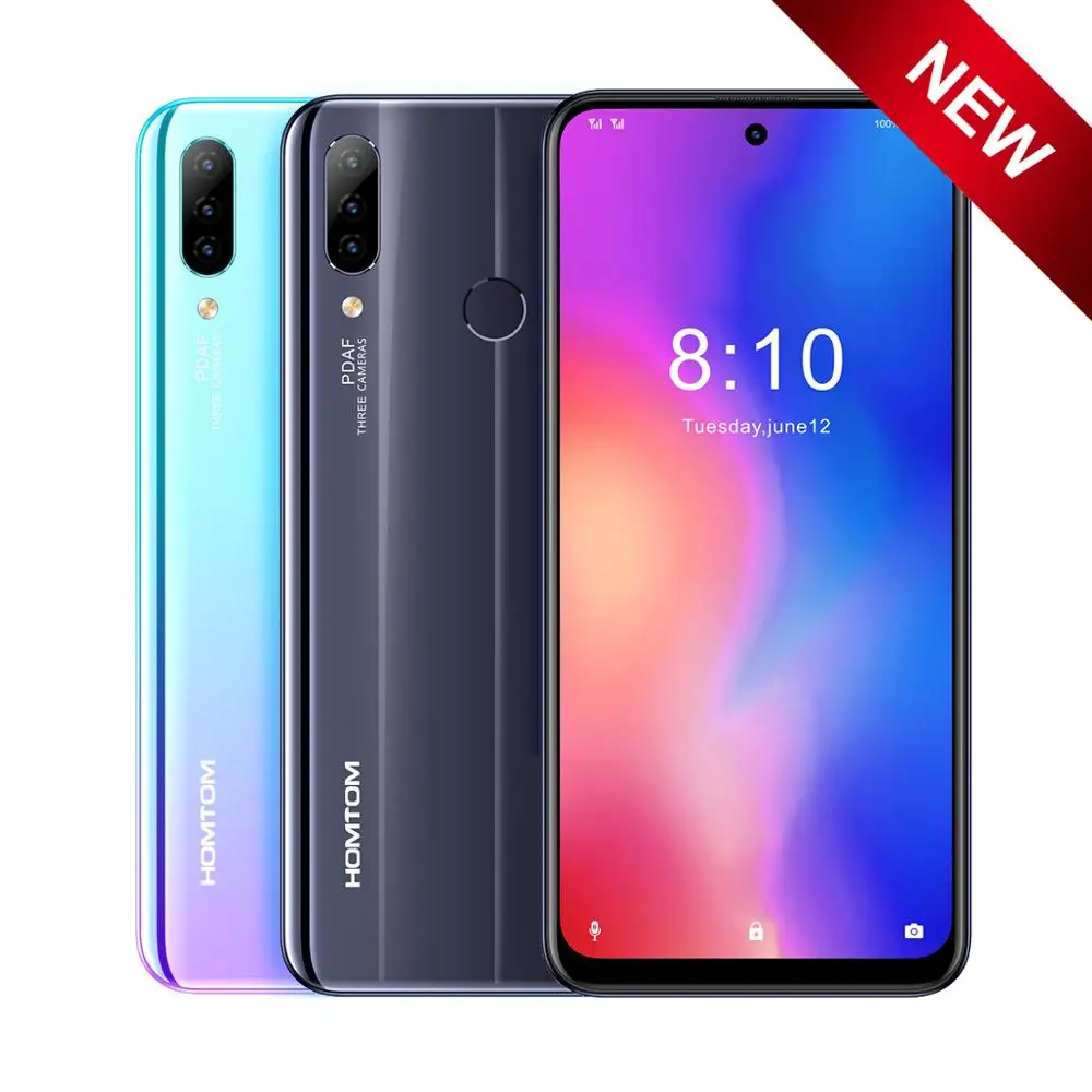 

HOMTOM P30 pro 4G Smartphone Fast Charg Android 9.0 Triple Cameras Octa Core 4G+64G 4000mAh 6.41 inch Face ID 13MP Mobile Phone
