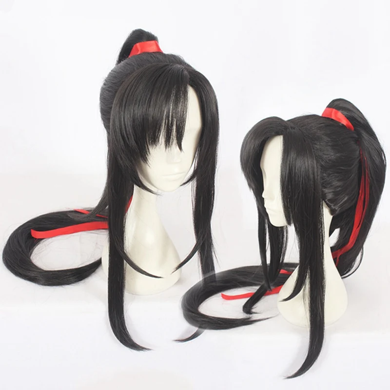 Mo Dao Zu Shi косплей парик Wei wuxian молодой гроссмейстер демонического культивирования костюм для мужчин Jin Ling Lan Wangji повязка на голову