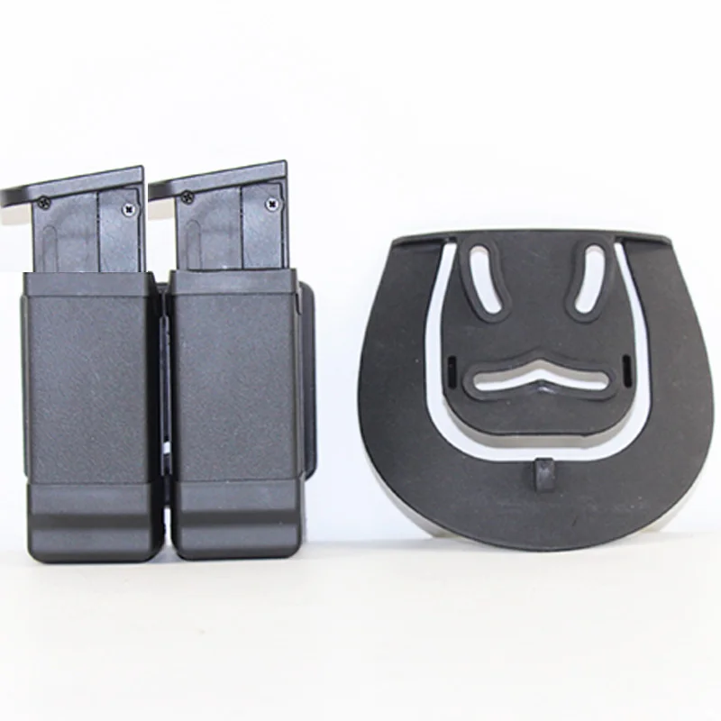 Тактический Airsoft кобура для пистолета подсумок пистолет кобура журнал Чехол для Glock 17 Beretta 9 мм. 45 Калибр двойная колонна Mags