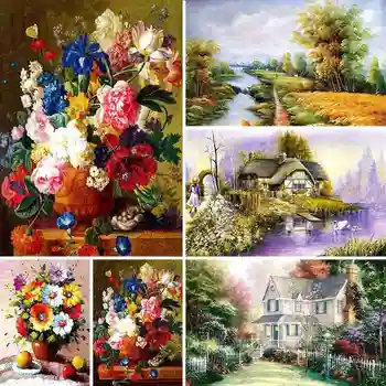 

1000 Pieces Paper Puzzles Educational Decompression Toy For Adults Kids Gifts Mini Oil Paintings Jigsaw Puzzles Toys Home Decor