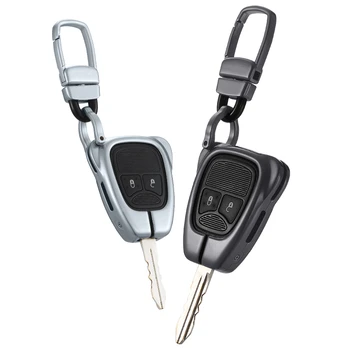 

Aluminum Alloy Key Shell Holder Car Key Case for Jeep Wrangler JK 2008-2017 for Jeep Compass 2008-2015 Patriot 2011-2015