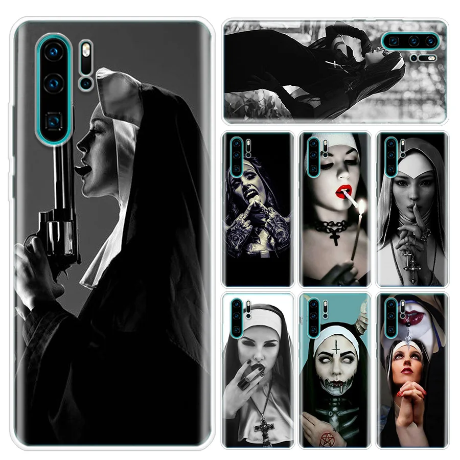 Роскошный чехол для телефона Sister Style Nun Sexy Girl Для Huawei P10 P20 P30 P20Pro P30Lite P30Pro P Smart Z Mate 10 20