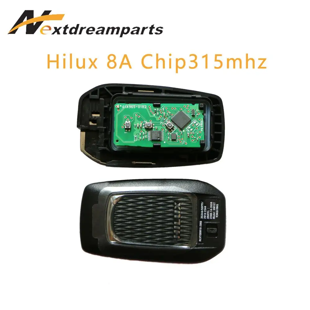 

8A Chip Genuine Smart Key for Hilux Toyota remote key 315mhz 3 buttons