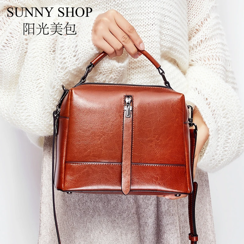 Женская сумка-мессенджер SUNNY SHOP маленькая сумка из натуральной кожи женские