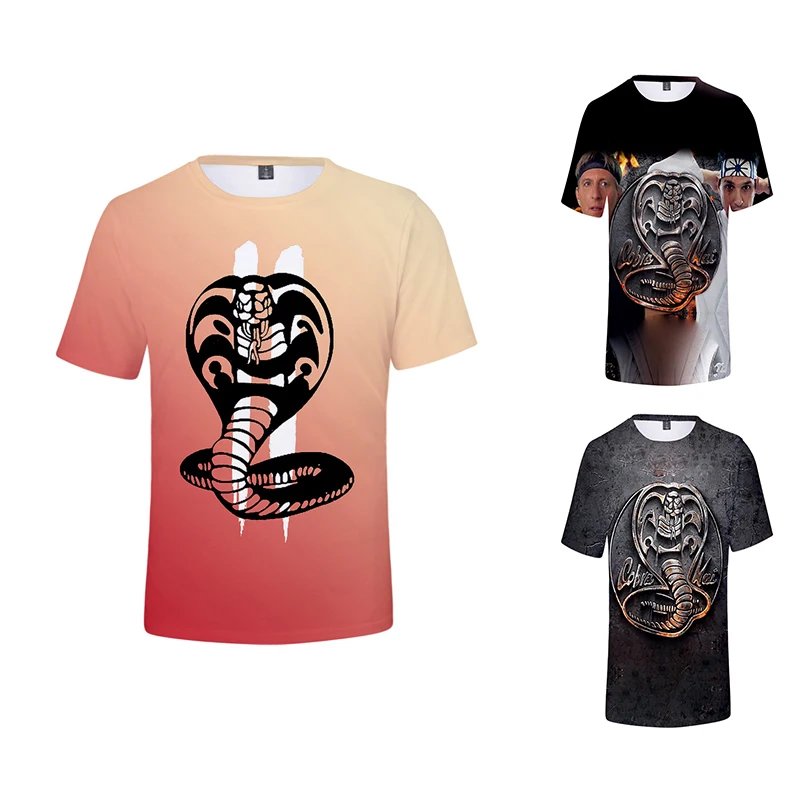 

Fashion Hip Hop Cobra Kai 3d T Shirts Summer Men Women T-shirt Short Sleeve Sport 3D T-shirts Homme Tee Shirt Sweatshirts Tops
