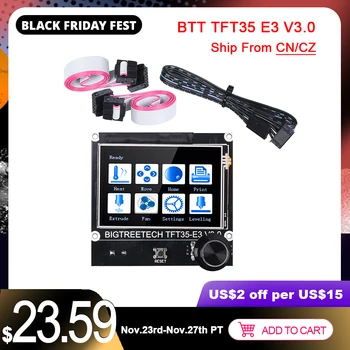 

BIGTREETECH BTT TFT35 E3 V3.0 Touch Screen Support WIFI 12864LCD Display For SKR MINI E3 V2 Ender3 Upgrade CR10 3D Printer Parts