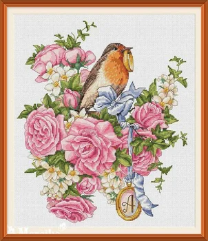

tt Gold Collection Counted Cross Stitch Kit Cross stitch RS cotton with cross stitch Merejka K-27