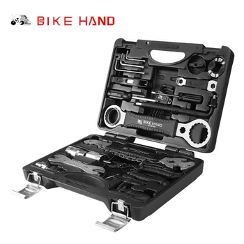 

BIKE HAND Multi-function Tool Case Professional Maintenance box Bicycle Repair 18 in 1 Combination Suit YC-721-CN