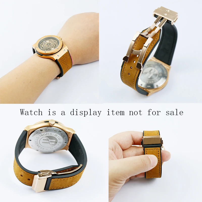 Watch accessories For HUBLOT series stainless steel folding buckle 18mm 20 22mm 24mm sports waterproof hublot strap steel buckle
