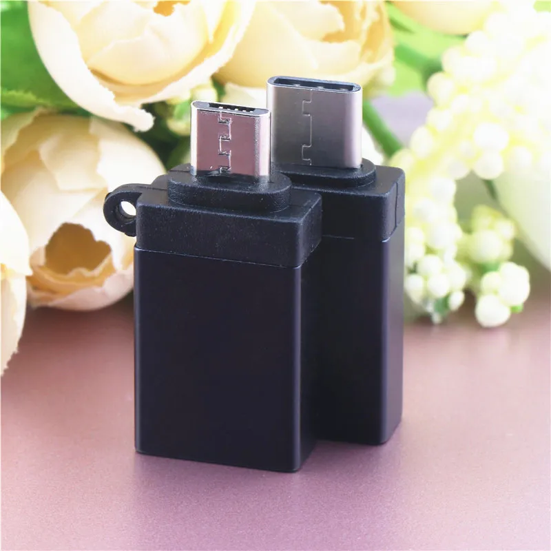 2 шт. OTG адаптер Mini Female USB 3,0-Male Micro USB/type-C конвертер для MP3 LG Android Phone XIAOMI4C адаптер зарядки