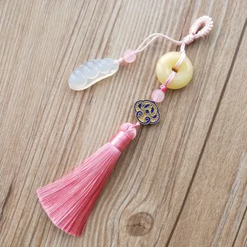 

Four Seasons Safety . Brooch Woman Manual Classical Chinese Style Cheongsam Pressed Flap The Collar Safety Buckle Tassels