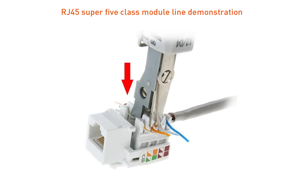 TISHRIC Original Network Tool Cable Crimper Krone Standard Type RJ45 Crimper RJ11 Punch Down LSA-Plus Wire Cable Network Tool