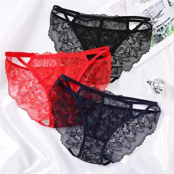 

Floral Striped Perspective Sexy Lace Panties Women Underwear Female Underpants Panties Briefs Intimate Lingerie Floral Pantys