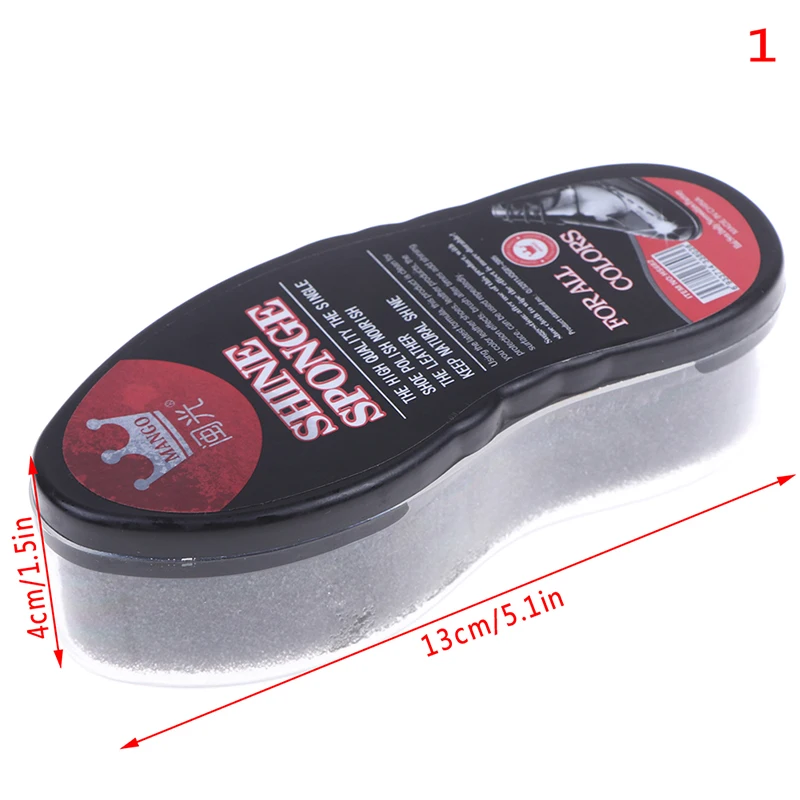 1 шт. щетка для обуви Quick Shine Cleaner Кожа Полировка чистящая жидкость воск Блестящий губчатый полировщик обуви мешок для обуви диван - Цвет: N1