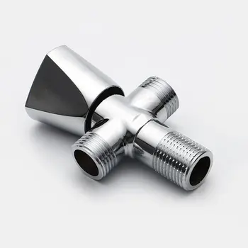 

Double Outlet Angle Valve DN15 Triangle Wheel Ceramic Spool Copper Shell High Temperature Resistant Household Triangle Valve