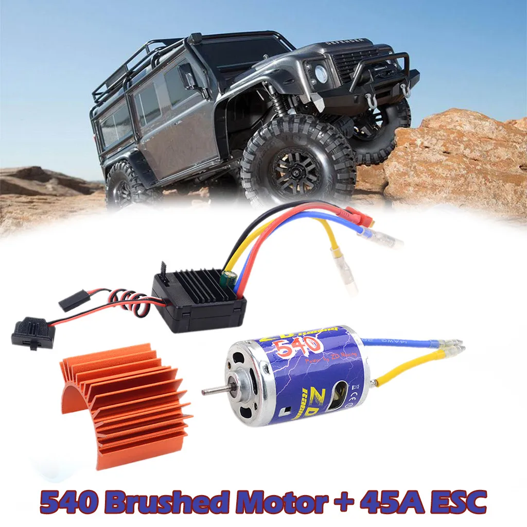 Новинка 2020 щеточный двигатель HIINST ZD Racing 540 + 45A ESC с радиатором для