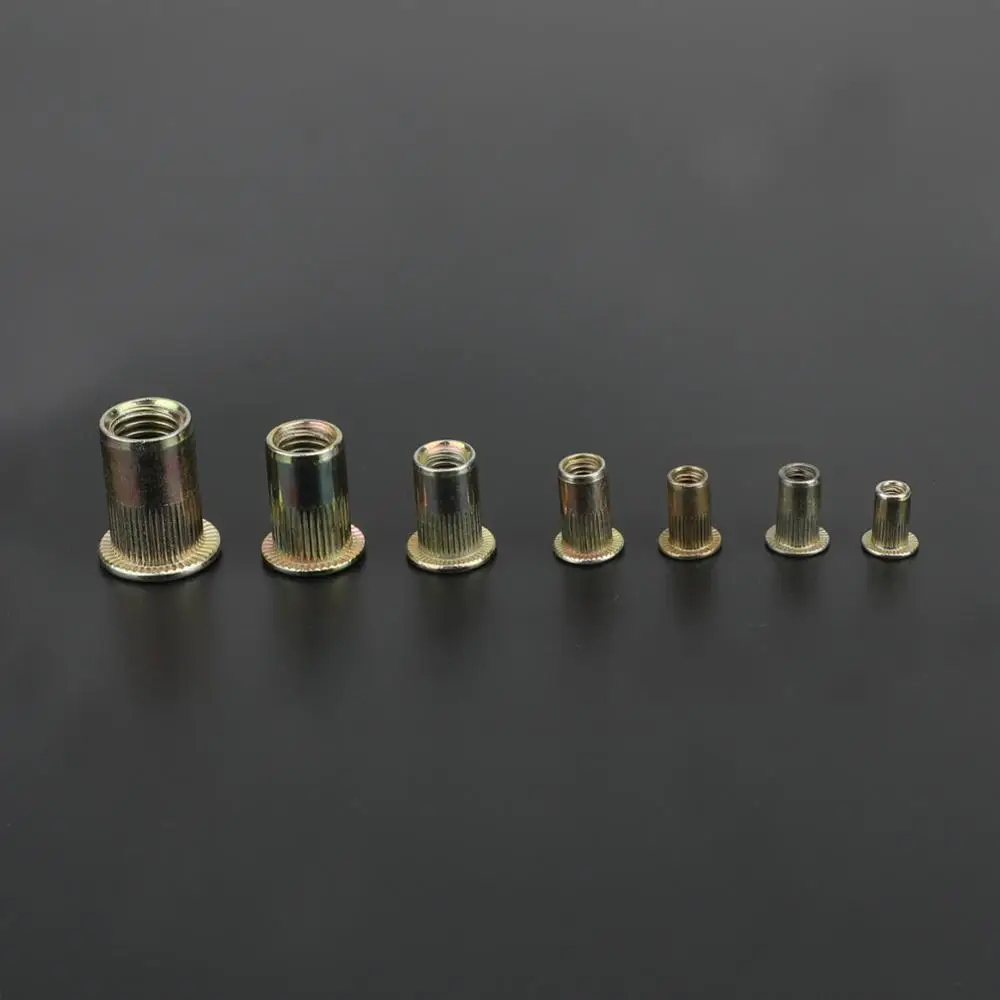Areyourshop 150 шт алюминиевая заклепочная гайка набор метрических Rivnut Nutsert ассортимент M3 M4 M5 M6 M8 с коробкой