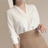 Women Shirts Long Sleeve Solid White Chiffon Office Blouse Women Clothes Womens Tops And Blouses Blusas Mujer De Moda 2022 A403 ► Photo 3/6