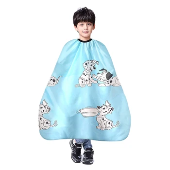

Cartoon Hairdresser Child Haircut Cape cloth Waterproof Bib Apron Dressing Room Salon Gown soft Polyester tool /BY