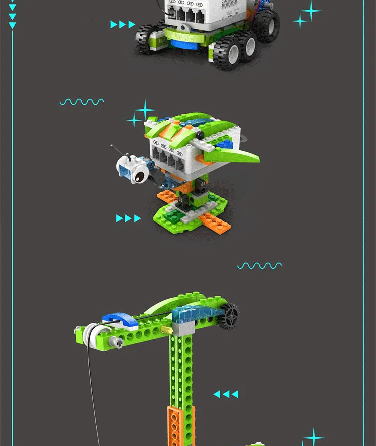 Новая серия программирования, Обучающие строительные блоки WeDo 2,0, набор совместимых 45300 классических робототехнических игрушек для самостоятельной сборки, детские подарки
