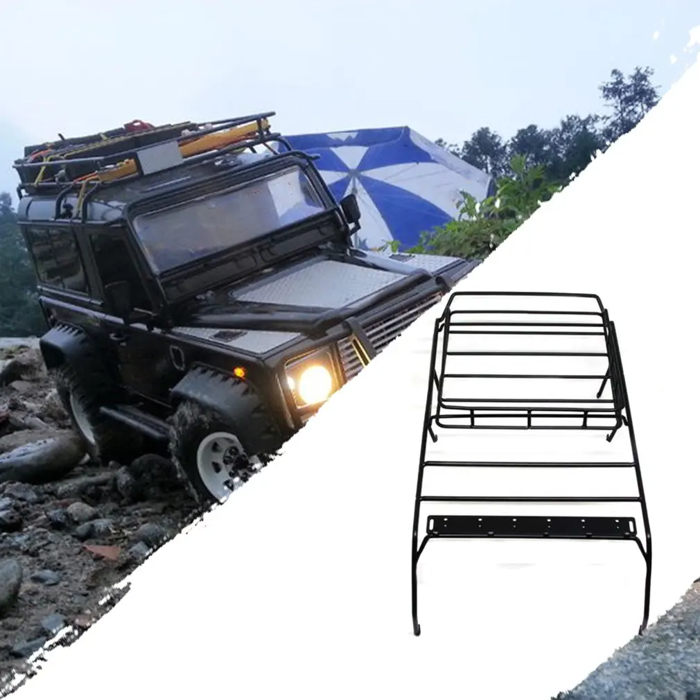 

Metal Roof Luggage Rack with 6 White LED Light for 1:10 AXIAL SCX10 for Jeep Wrangler RC Crawler Climbing RC Cars