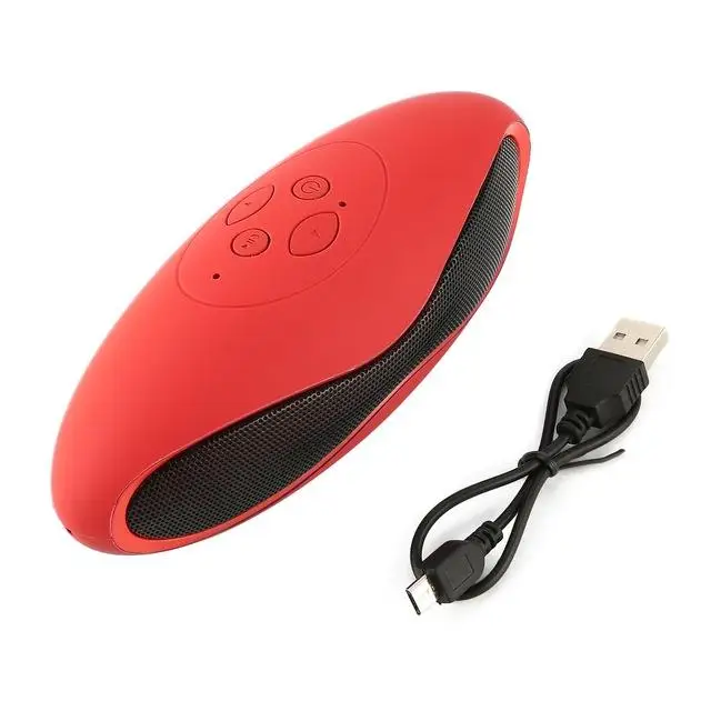 Мини Bluetooth динамик Портативный беспроводной 3D стерео Бас Колонка музыка объемный динамик с микрофоном Поддержка TF USB FM радио без рук - Цвет: red-red