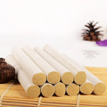 

10pcs Smokeless Moxa Roll Stick Traditional Chinese Acupuncture Massage Moxibustion Roller Mugwort Artemisia Box Pain Relief